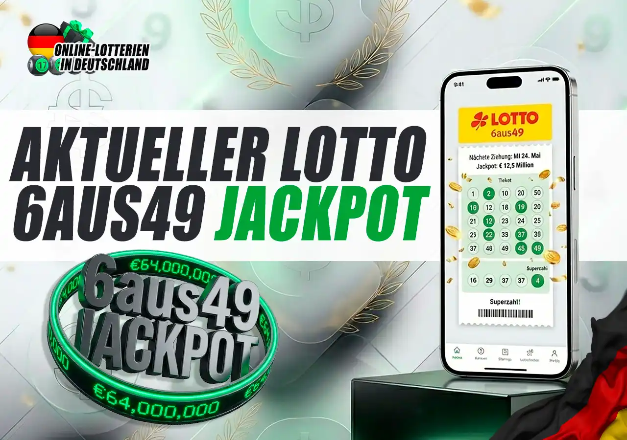 Aktueller LOTTO 6aus49 Jackpot und nächste Ziehung online spielen.